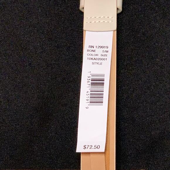 CALVIN KLEIN Belt Bag, Bone or Creamy White Color w/Gold Tone Metals, Small/Med. - Picture 3 of 14